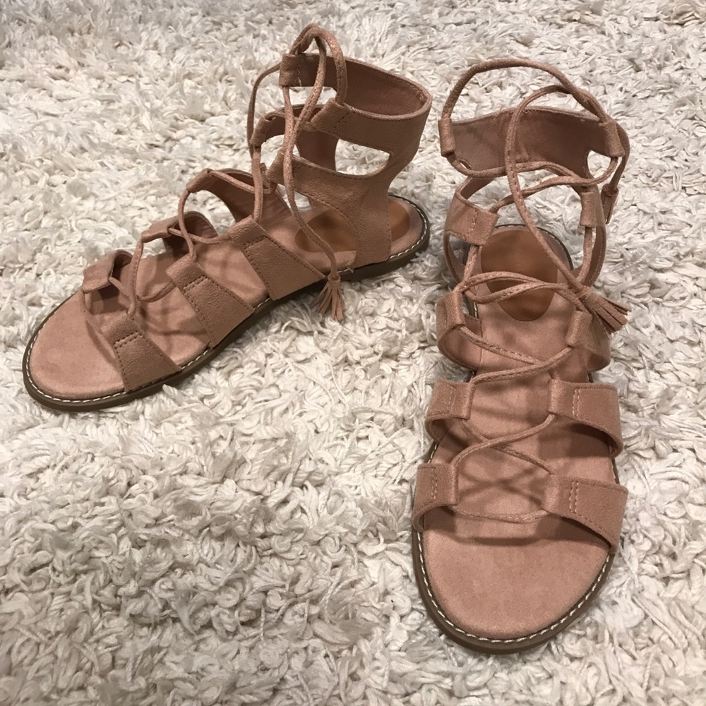 Lace up sandals